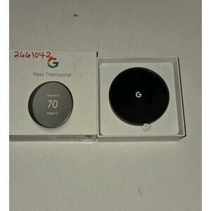 Google Nest Smart Thermostat for Home, Programmable, App Controlled,Black New